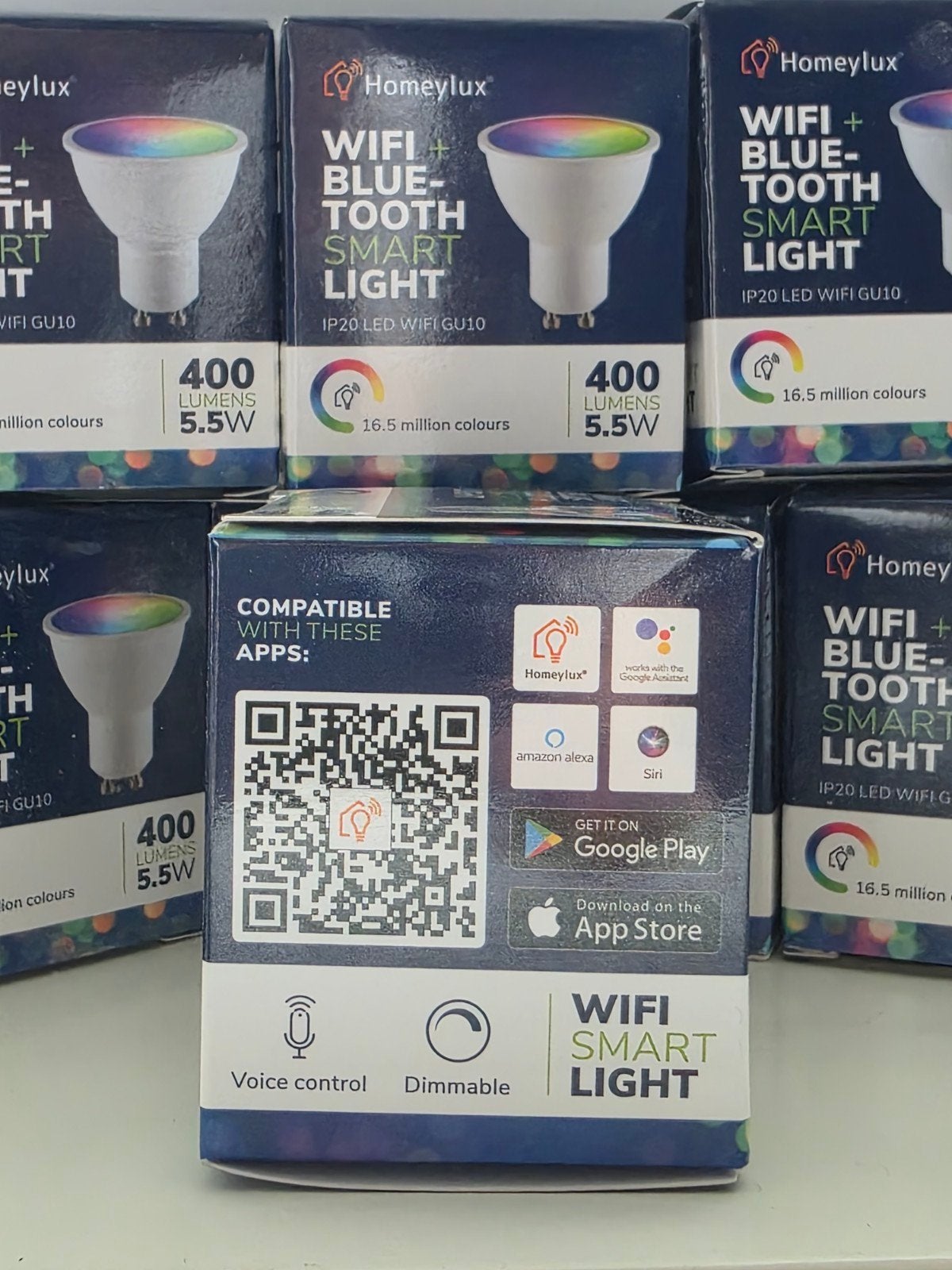 Nieuwe GU10 spots 10x, Color & Warm White. WiFi & Bluetooth., Kunststof, GU10, Overige merken, Nieuw