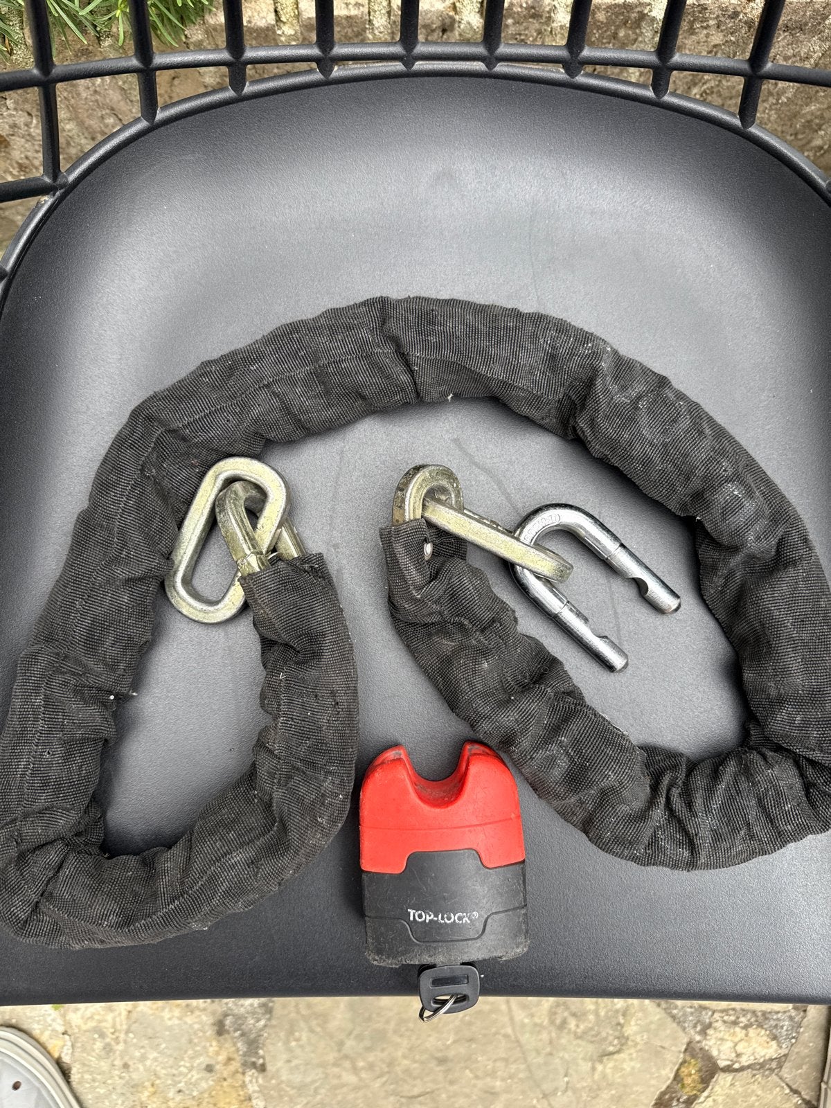 TOP-LOCK Kettingslot met sleutel, Ophalen, Gebruikt, Kettingslot