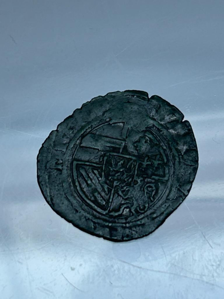 Dubbele Brabantse mijt Karel V (1521-1536) Antwerpen, Ophalen of Verzenden, Overig, Losse munt