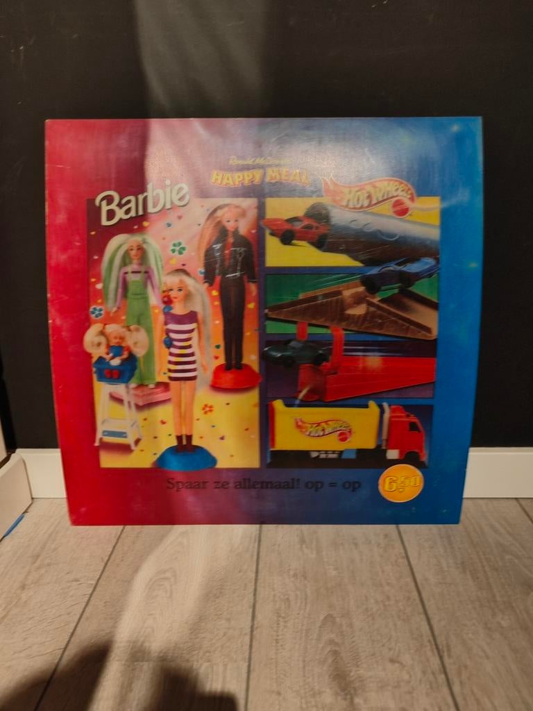 Vintage McDonald’s Barbie & Hot Wheels Happy Meal Display, Ophalen of Verzenden