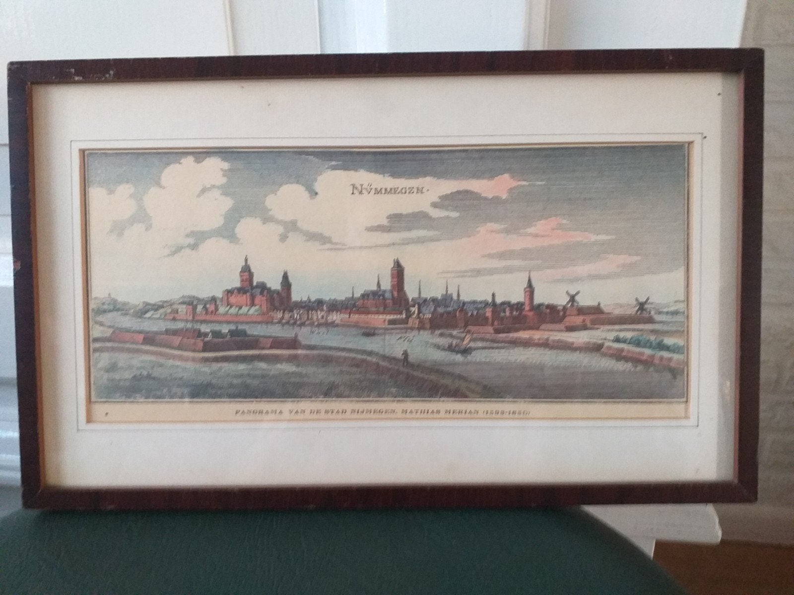 GEKLEURDE GRAVURE VAN DE STAD NIJMEGEN. 1593-1650., Antiek en Kunst, Ophalen of Verzenden