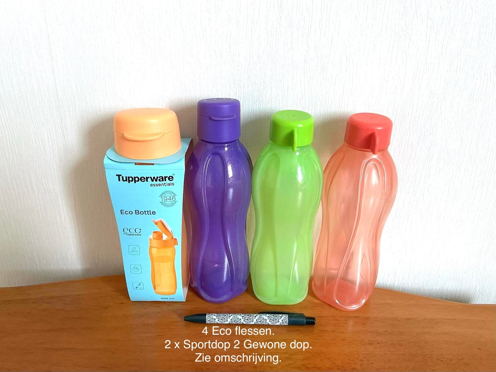 Tupperware Diverse Eco Flessen 500 ml. v.a €3,00 per stuk., Ophalen of Verzenden, Nieuw, Paars, Overige typen