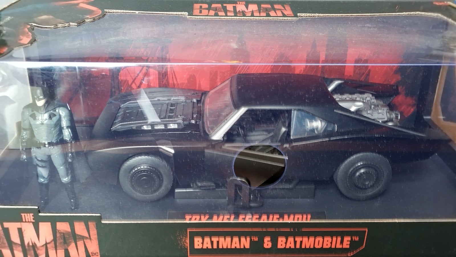 Batmobile The Batman 2022 1:18 Jada With lights Pol, Overige merken, Auto, Verzenden, Nieuw