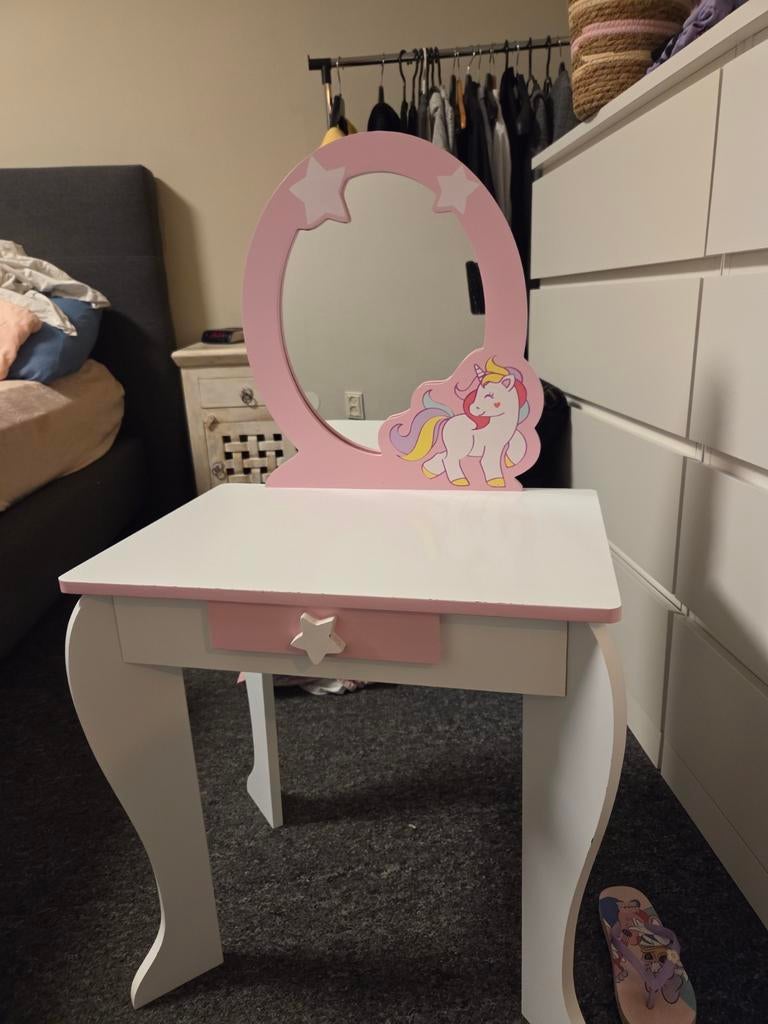 Meisjes kaptafel, Ophalen of Verzenden, Gebruikt, 50 tot 100 cm, Minder dan 100 cm