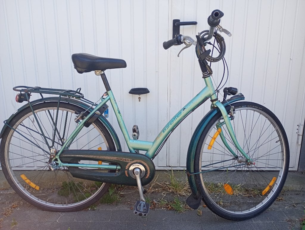 fiets dames model 26 inch, Fietsen en Brommers, Fietsen | Meisjes, Terugtraprem, Gebruikt, Handrem, Gazelle fiets