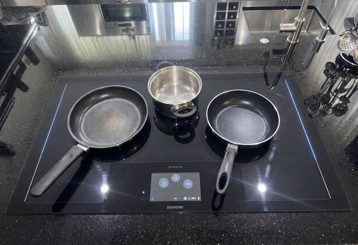 Siemens Free-induction EZ977KZY1E kookplaat 90 cm met wifi, Ophalen of Verzenden, Zo goed als nieuw, Inbouw, Inductie
