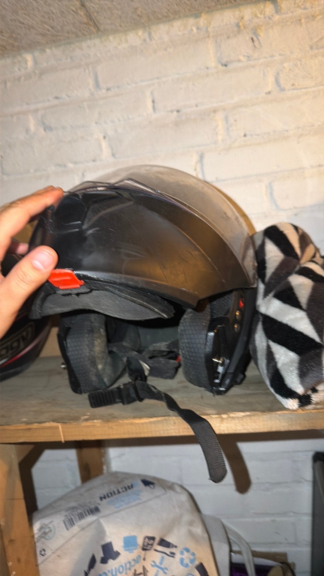 Motor helm., Fietsen en Brommers, Ophalen, Zo goed als nieuw, Medium