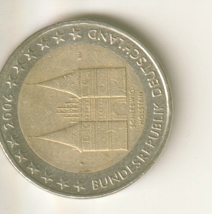 2 euro 2006 f duitsland holstentor, Postzegels en Munten, Munten | Europa | Euromunten, Verzenden, Duitsland, 2 euro