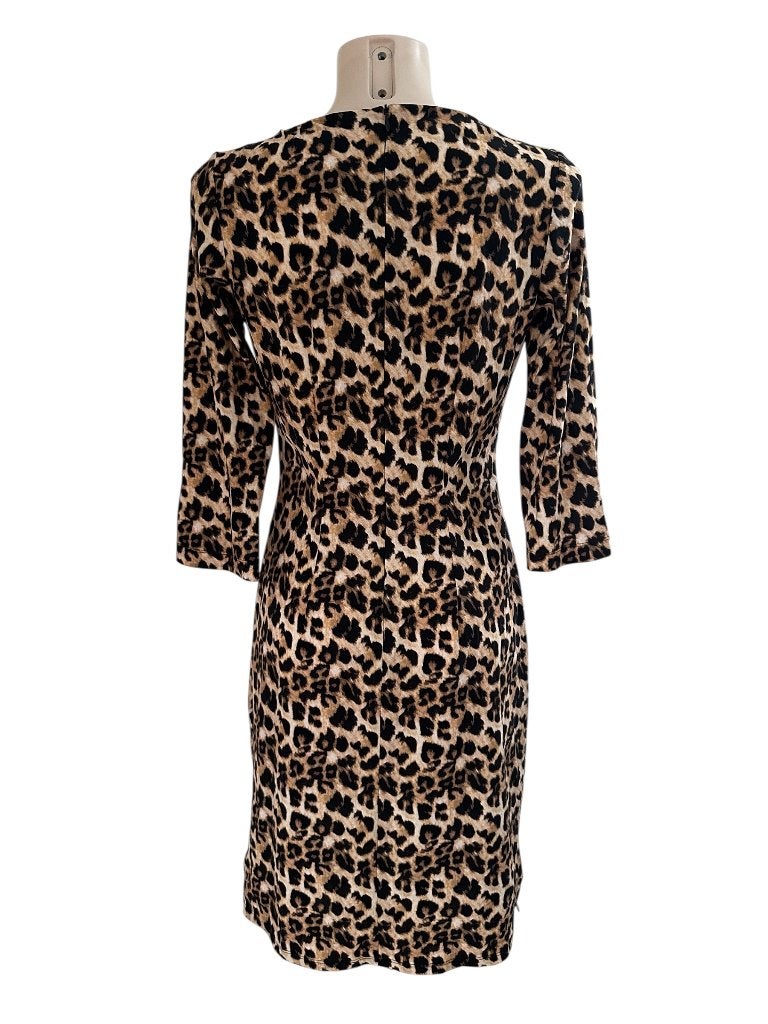 LaDress jurk XS, Bruin, Ophalen of Verzenden, Zo goed als nieuw, Maat 34 (XS) of kleiner