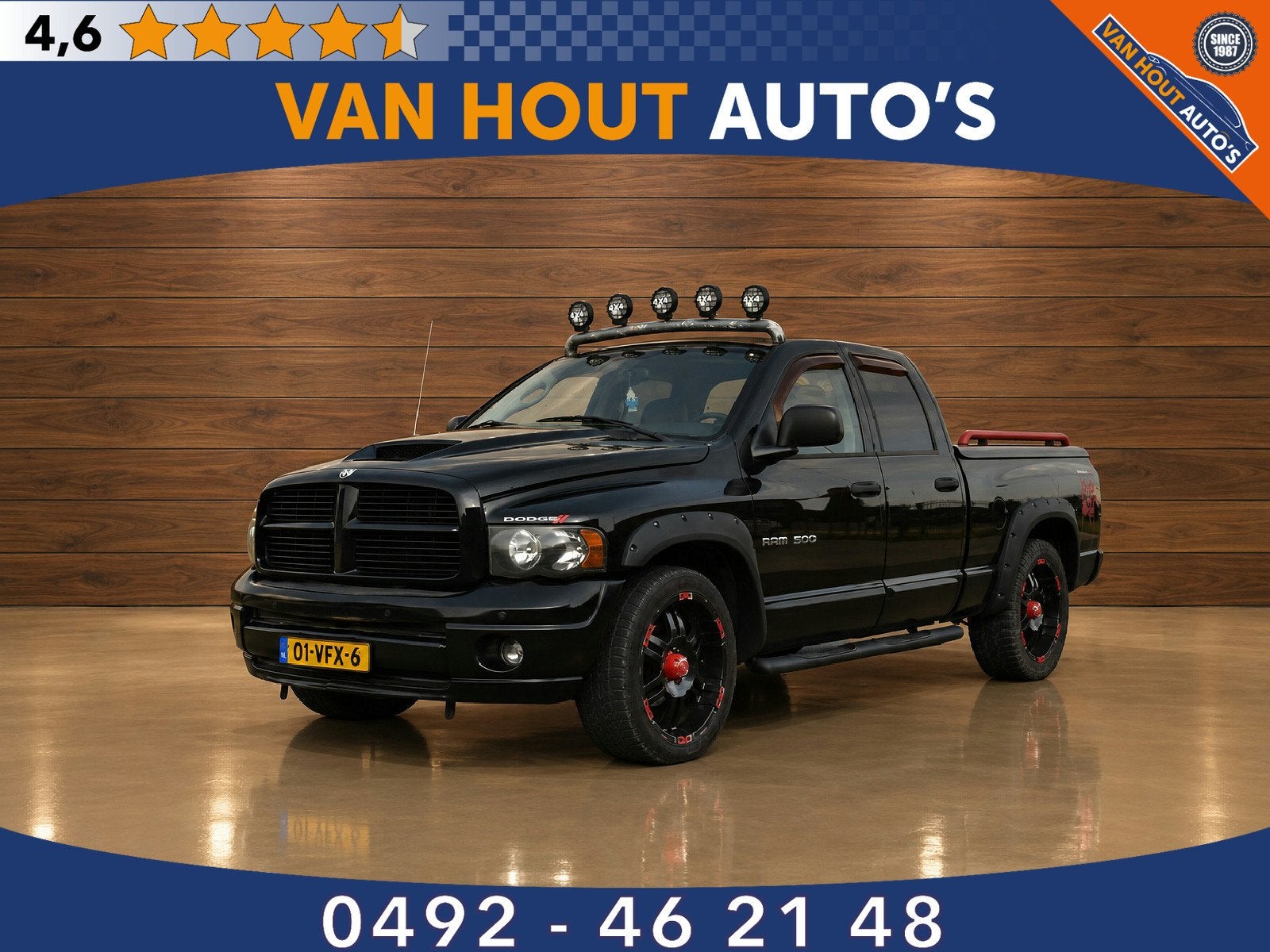 Dodge Ram 1500 * MARGE * GEEN BTW * (bj 2004), Auto's, Automaat, 450 kg, Gebruikt, 5654 cc