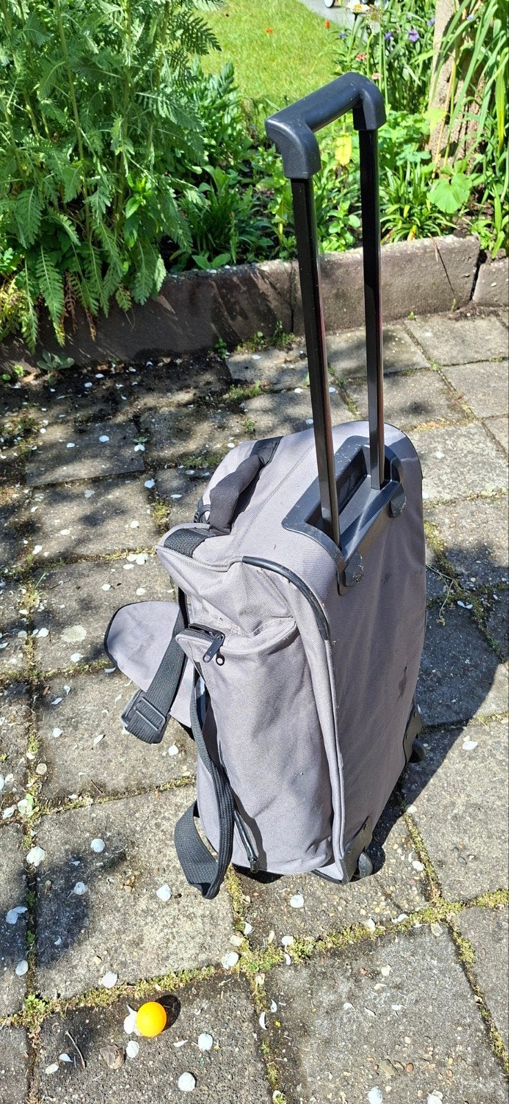 Grijze reistas met wielen, Ophalen, Zo goed als nieuw, Grijs, 30 cm of meer