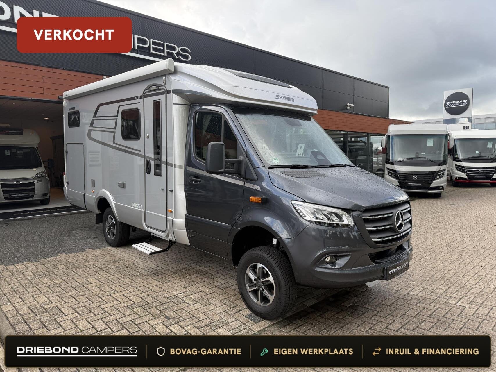 Hymer ML-T 580 4X4 190PK Lithium Luchtvering Levelsysteem Al, Automaat, Airconditioning, 6 tot 7 meter, Bedrijf