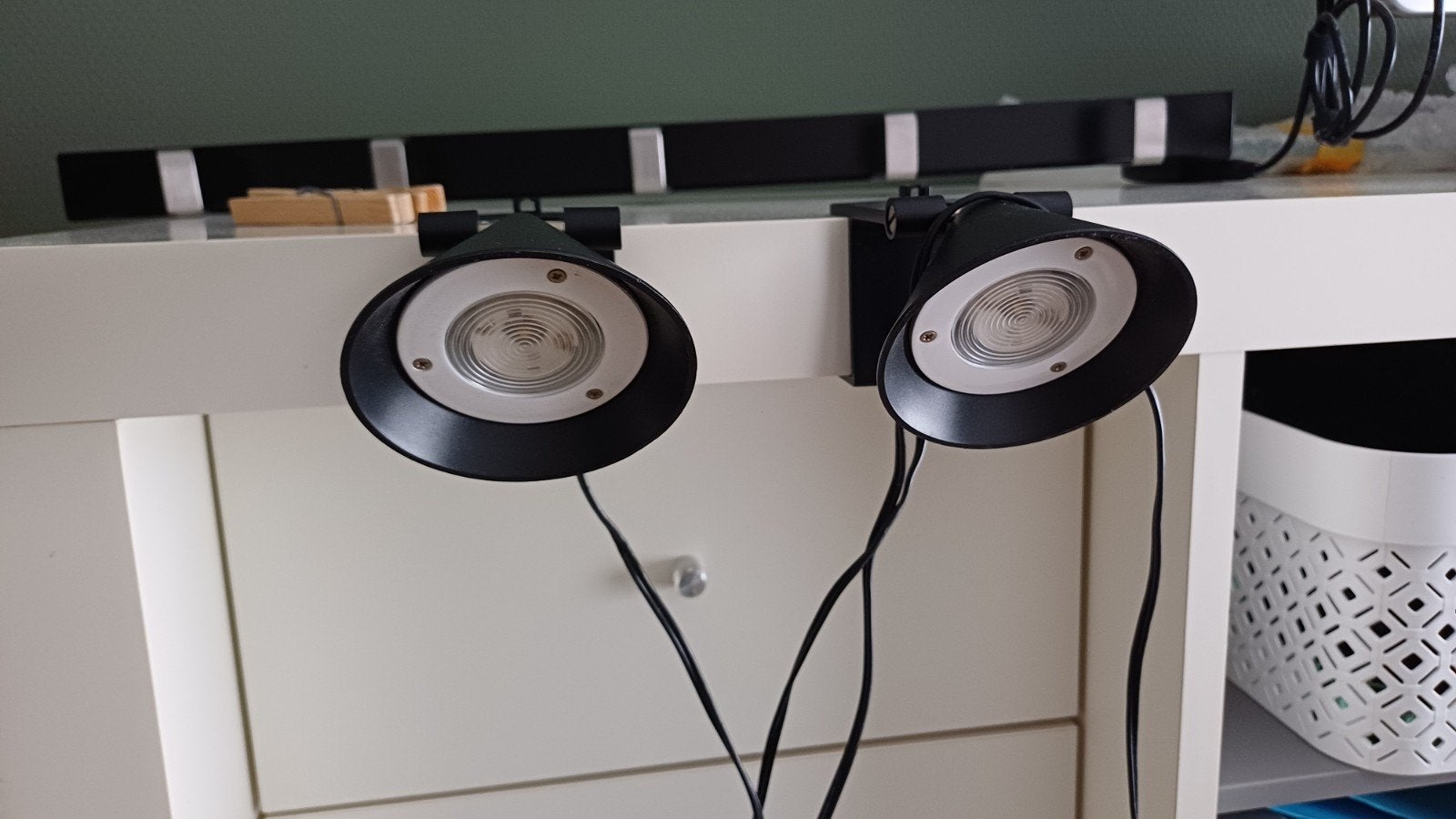 IKEA Verlichting voor Expedit Kast of Lack Boekenplank, Huis en Inrichting, Met schakelaar, Gebruikt, Zwart, Ophalen of Verzenden