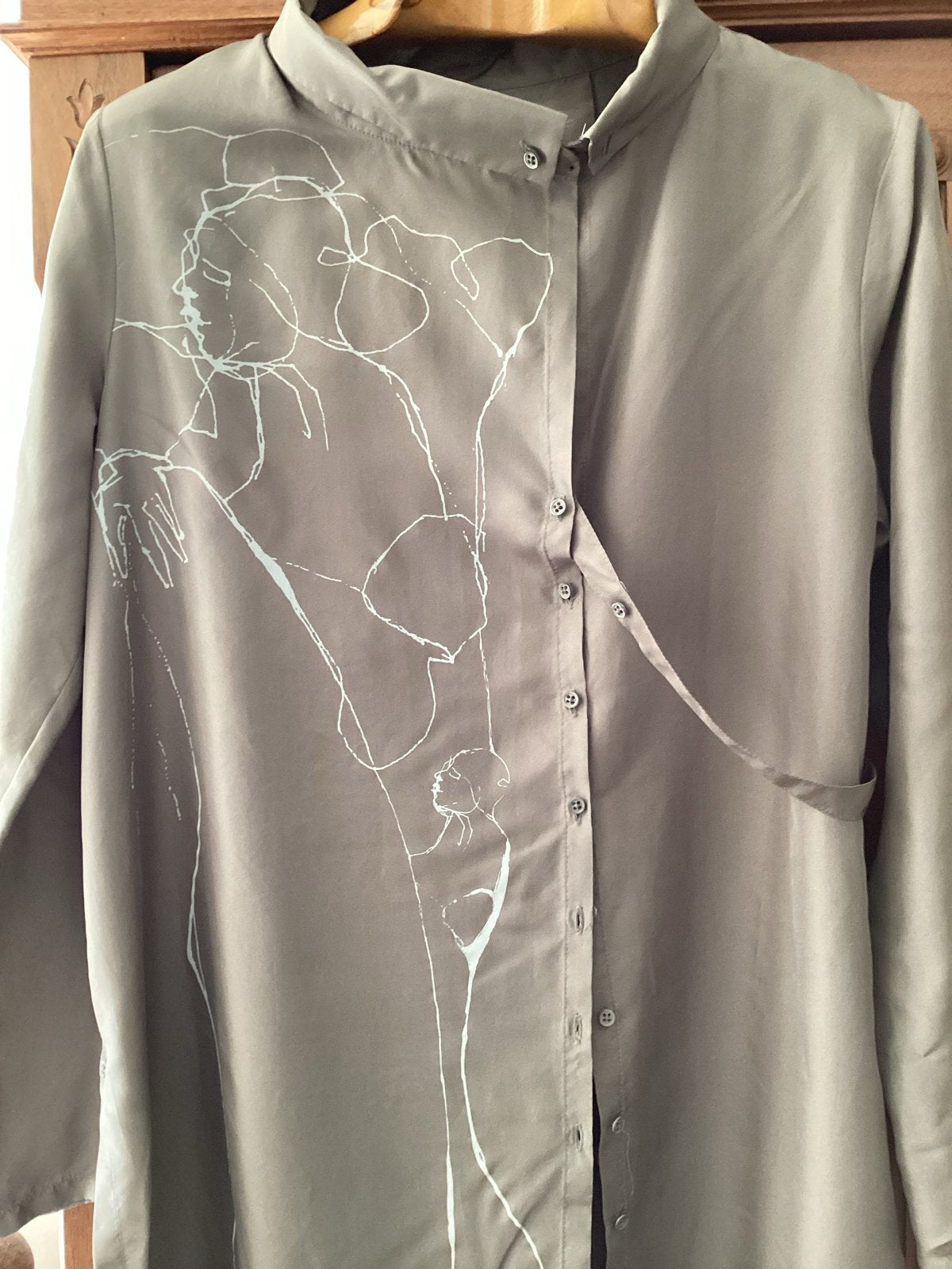 Annette Görtz zijden tuniek met print, maat 36, Kleding | Dames, Ophalen of Verzenden, Nieuw, Maat 36 (S), Groen