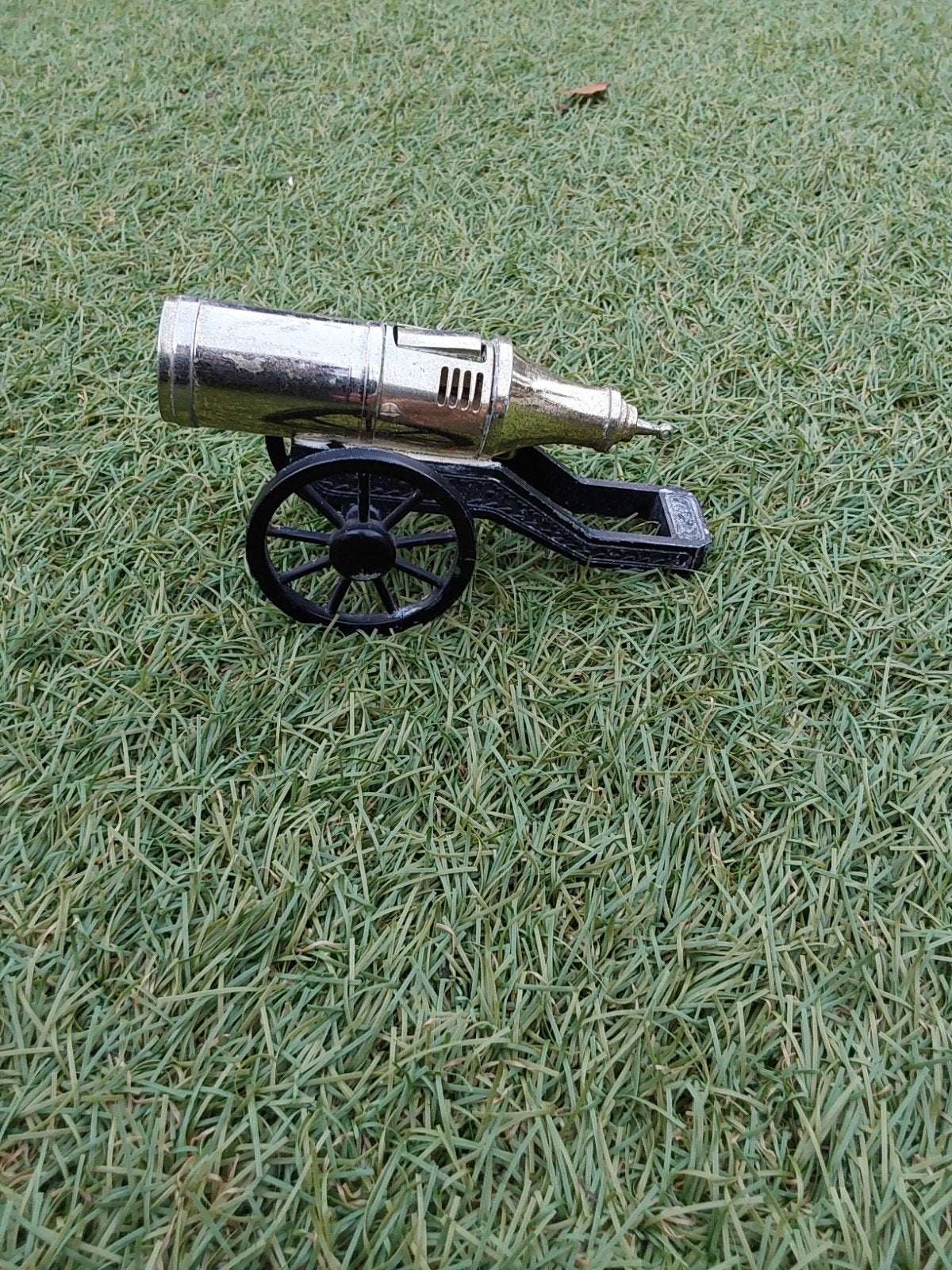 Vintage tafelaansteker " kanon ", Ophalen, Gebruikt