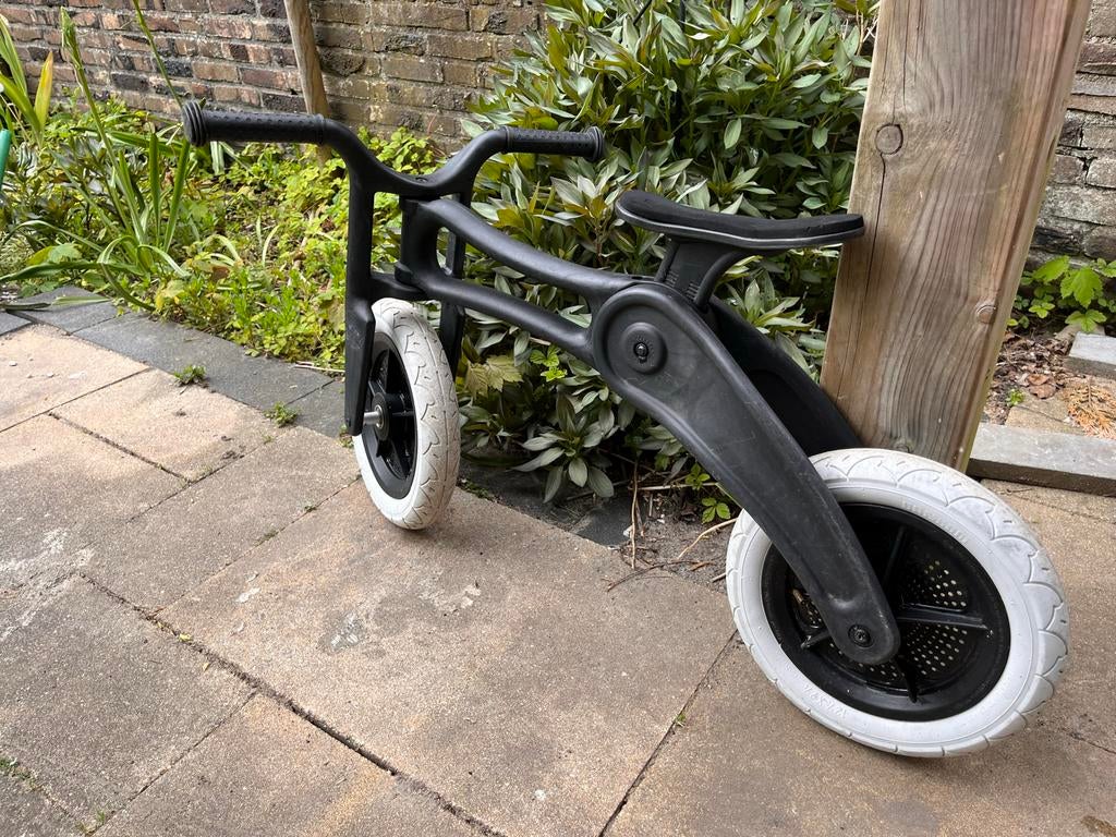 Wishbone loopfiets  2-1 zwart met witte wielen, Ophalen, Gebruikt, 16 tot 20 inch