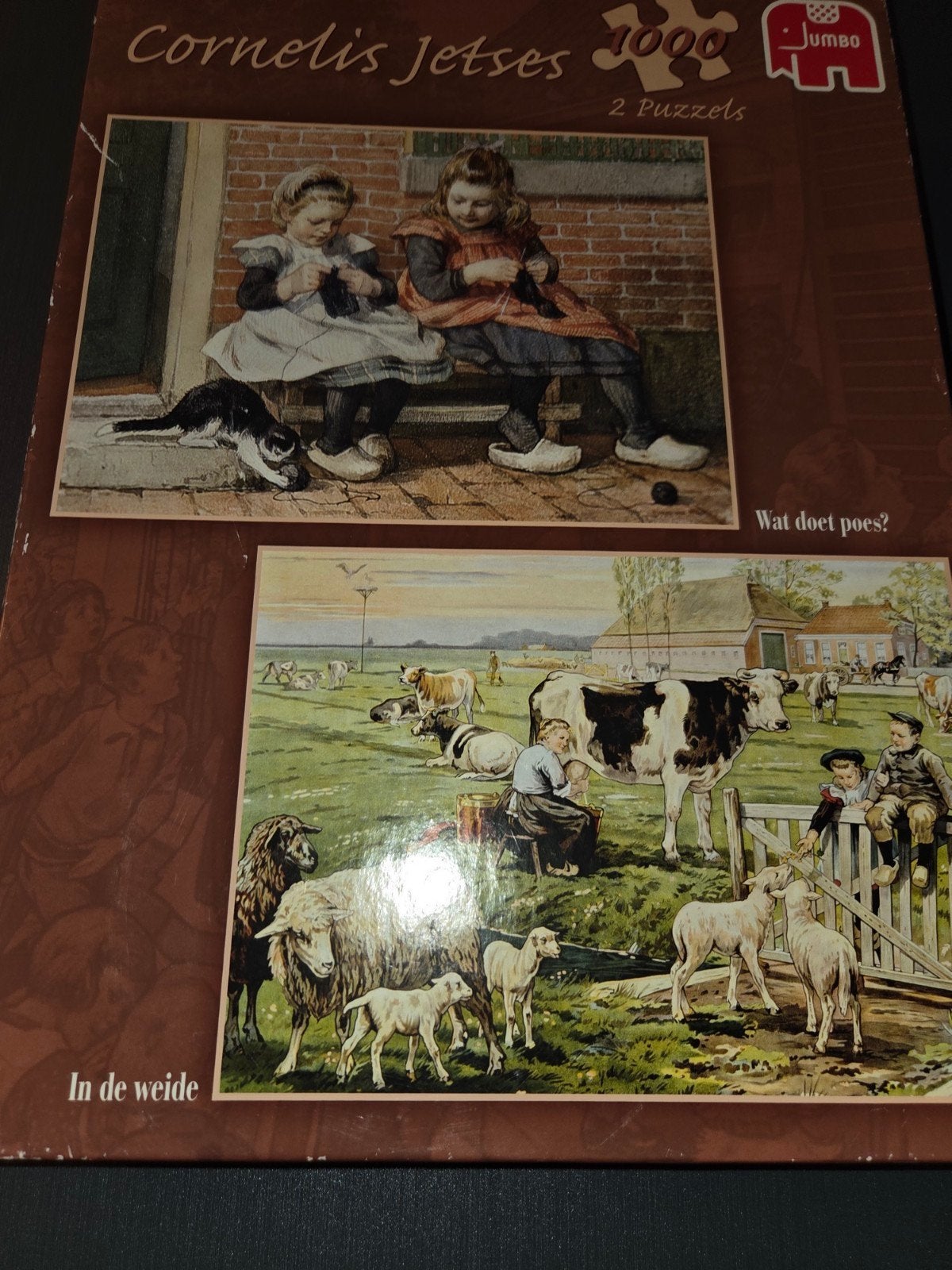 2 oude puzzel 1000 stukje, Ophalen, 500 t/m 1500 stukjes