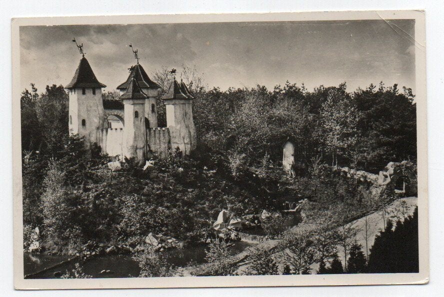 Kaatsheuvel De Efteling Kasteel 1958, Ophalen of Verzenden, 1940 tot 1960, Gelopen, Noord-Brabant