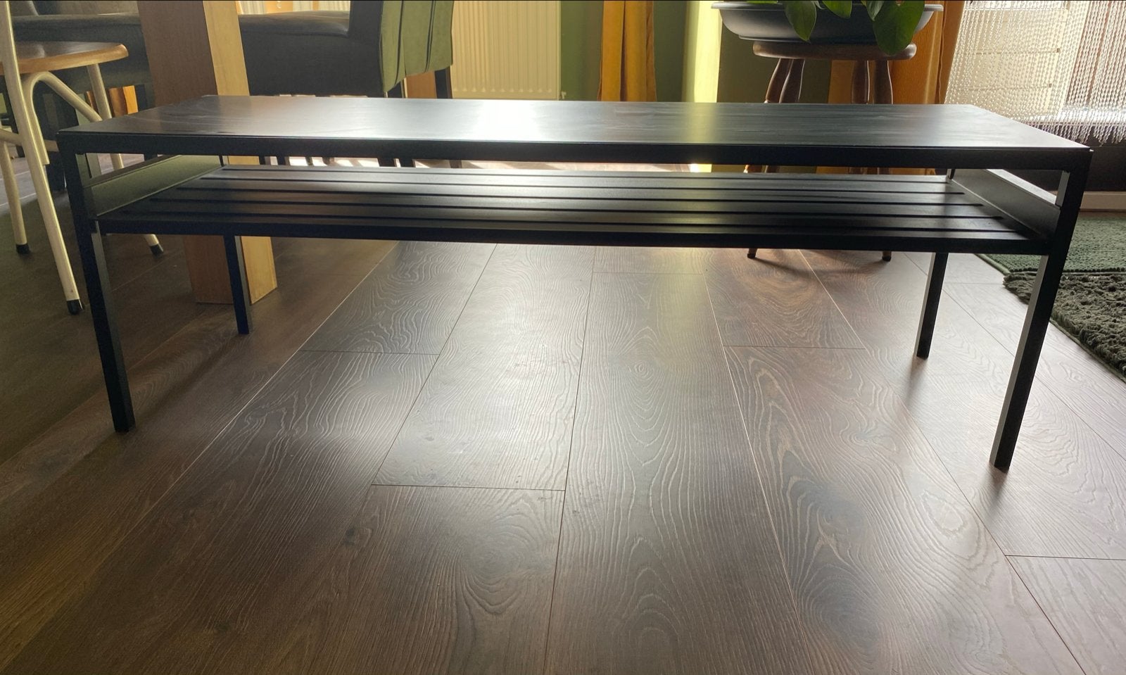 Zwart tv meubel 120x40x40 cm, Ophalen, Gebruikt, 100 tot 150 cm, Minder dan 100 cm
