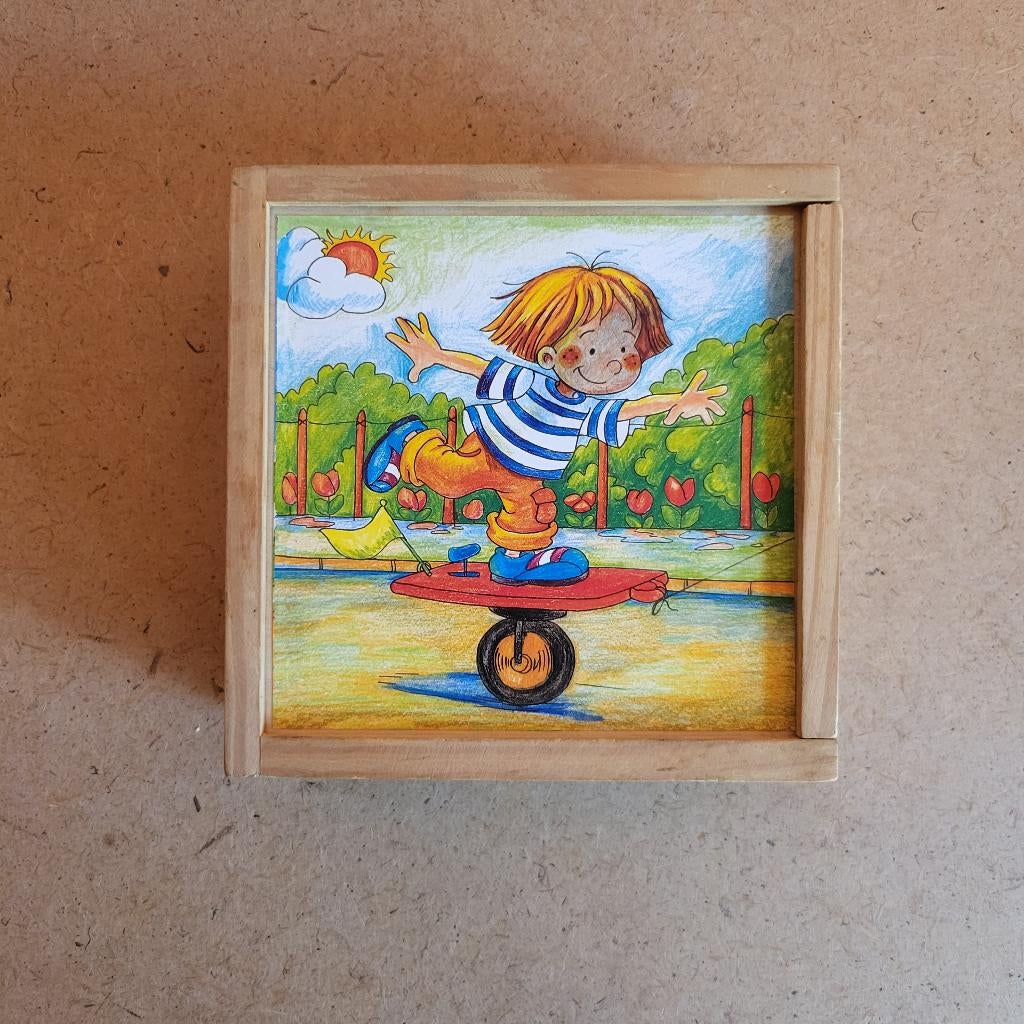 Blokpuzzel, Ophalen of Verzenden, Minder dan 10 stukjes, Gebruikt
