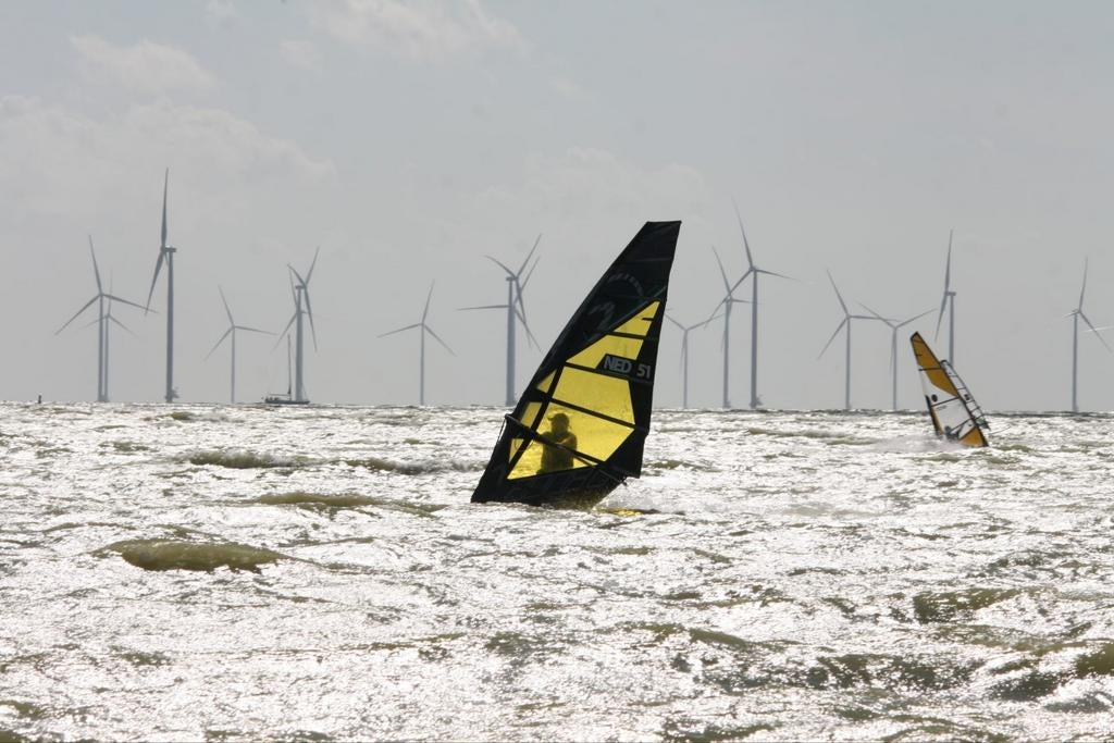 AC-1 Race zeil, Watersport en Boten, Ophalen, Zeil, 7 m² of meer