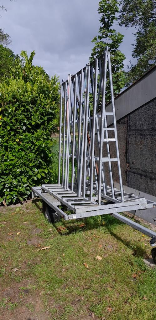 Glazenbok aanhanger voor glas of platen, Auto diversen, Aanhangers en Bagagewagens, Ophalen, Gebruikt