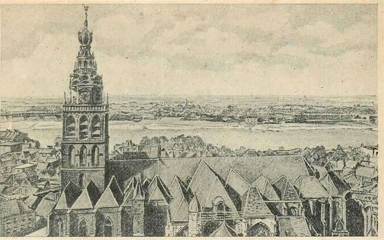380-645-019 Nijmegen St Stevenskerk, Verzamelen, Ansichtkaarten | Nederland, Verzenden, Voor 1920, Gelderland