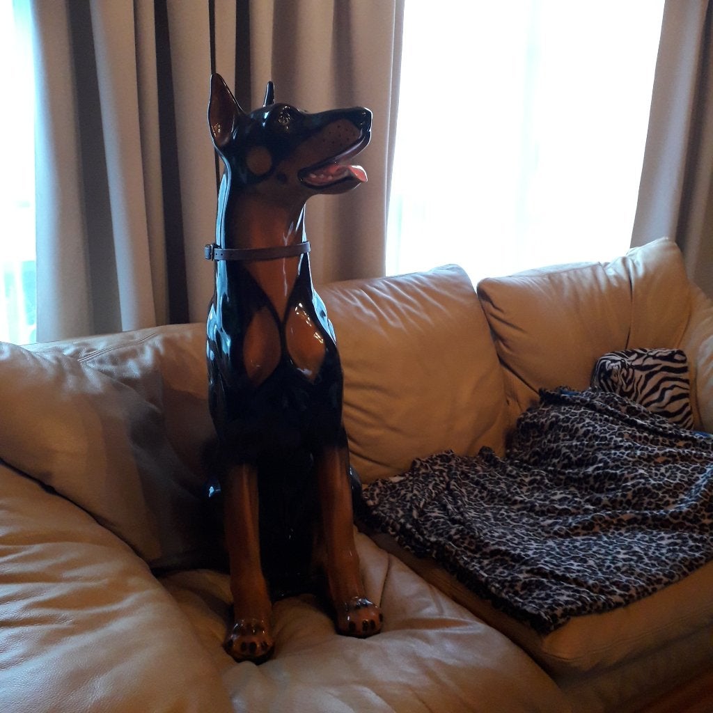 dobermann beeld, Ophalen, Zo goed als nieuw, Dier