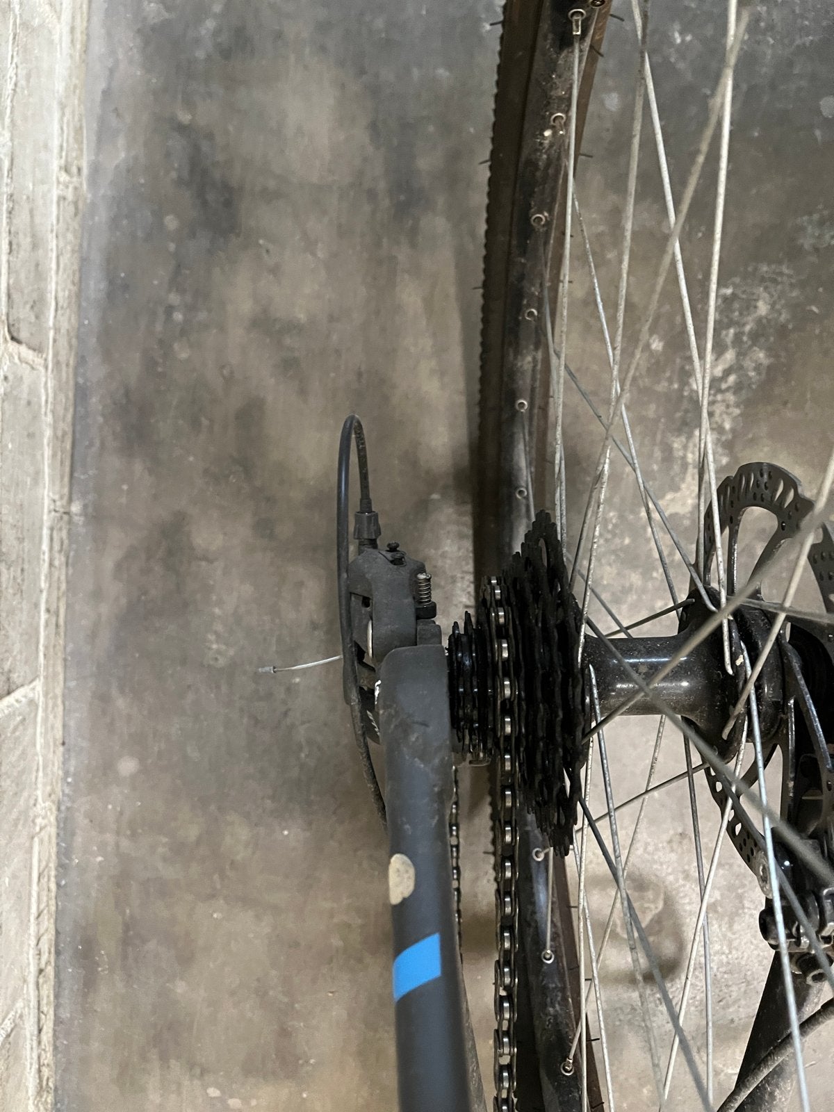 Rockrider ST520 Mountainbike - Zwart/Blauw, Fietsen en Brommers, Fietsen | Mountainbikes en ATB, Gebruikt, Hardtail, Heren, Schijfrem