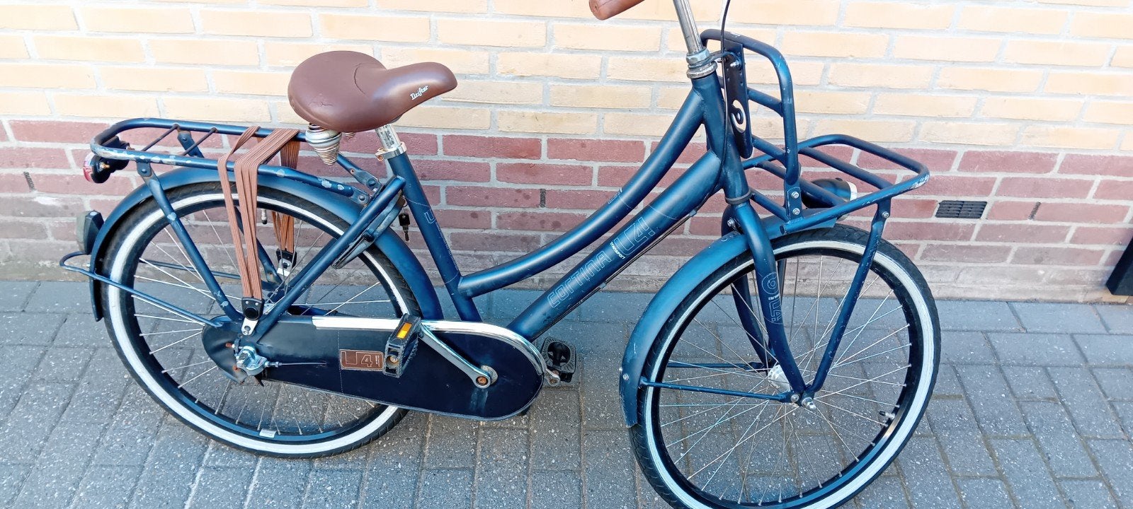 Meisjes fiets 24 inch cortina U4 blauw, Ophalen, Terugtraprem, Cortina U4 transportfiets, Versnellingen
