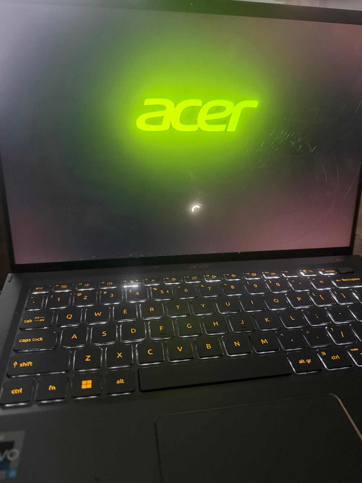 Acer Swift SF14-71T Touchscreen Laptop - Scherm barsten, Ophalen, Gebruikt, 2 tot 3 Ghz, 16 GB