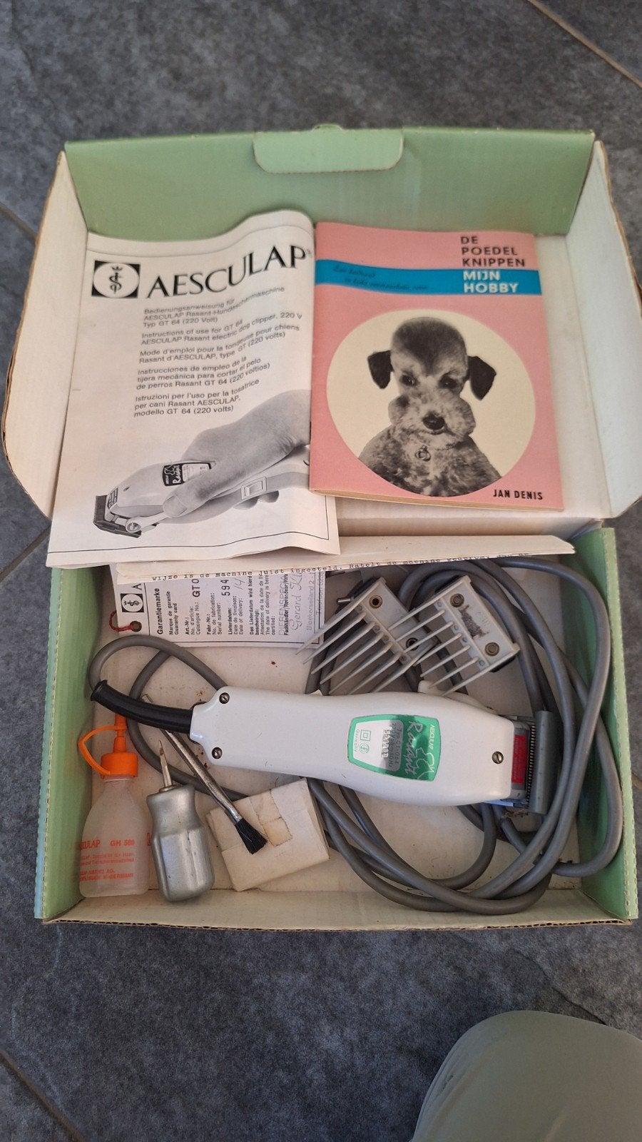 honden scheerapparaat, Aesculap, Ophalen, Gebruikt