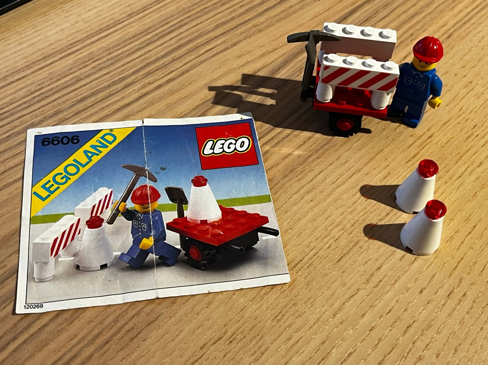 LEGO Legoland 6606 Road Repair met instructies, Kinderen en Baby's, Speelgoed | Duplo en Lego, Gebruikt, Lego, Ophalen of Verzenden