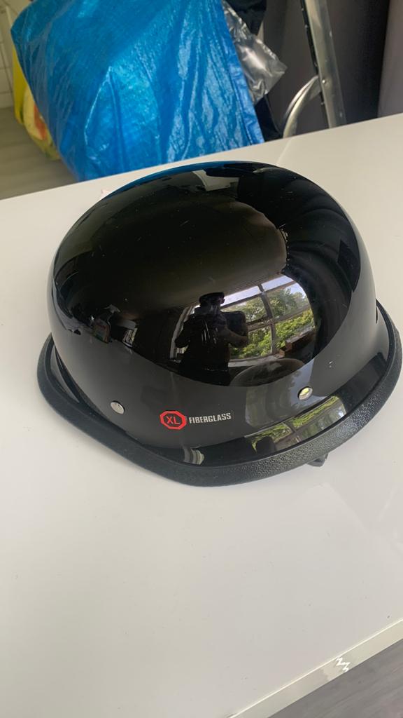 helm scooter zwart, Ophalen of Verzenden, Zo goed als nieuw, Extra large of groter
