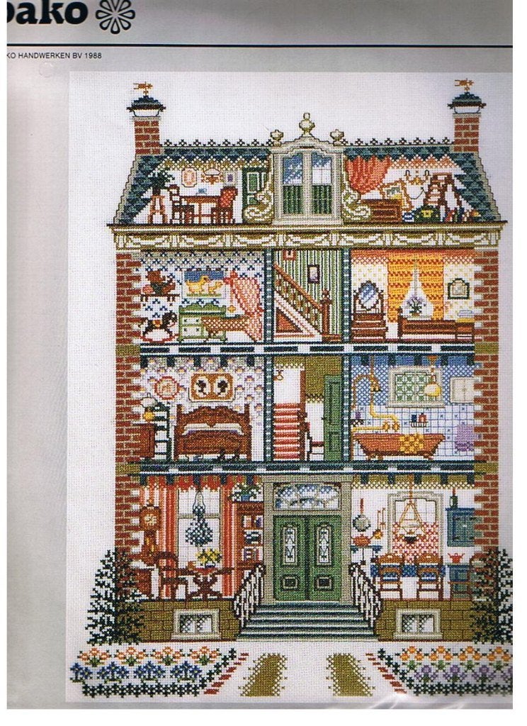 Cado KOOPJE pako groot borduurpakket  POPPENHUIS, Ophalen of Verzenden, Nieuw, Handborduren, Borduurpakket