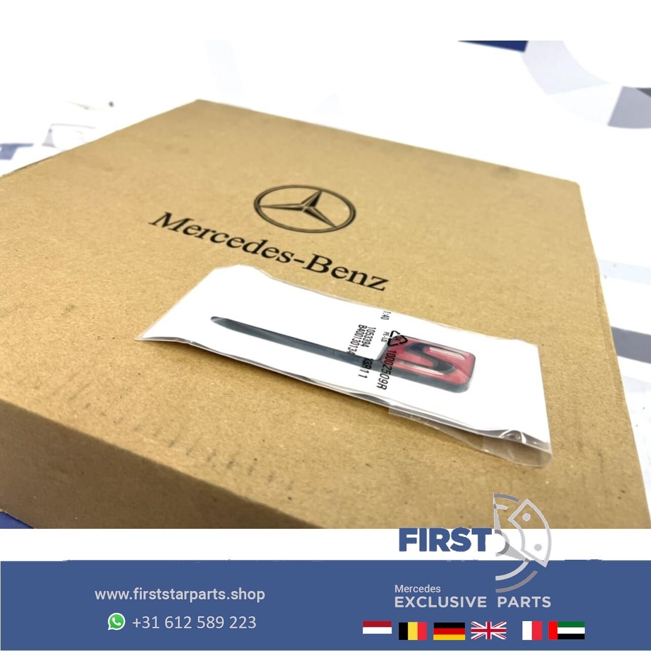 RODE S LOGO A45 CLA45 GLA45 C63 E63 GLC63 GLE63 GT63 G63 S63, Gebruikt, -, Ophalen of Verzenden, -