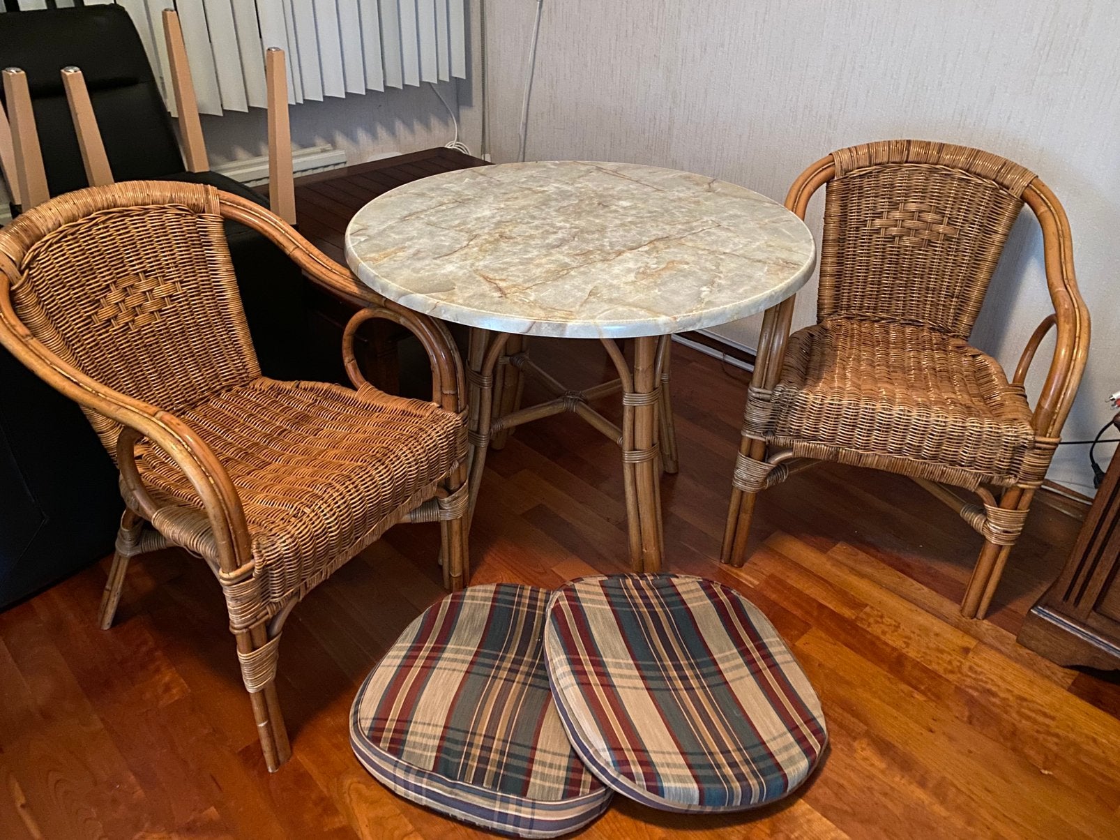 Rotan tuin of balkon set compleet en in goede staat, Tuin en Terras, Ophalen, Zo goed als nieuw