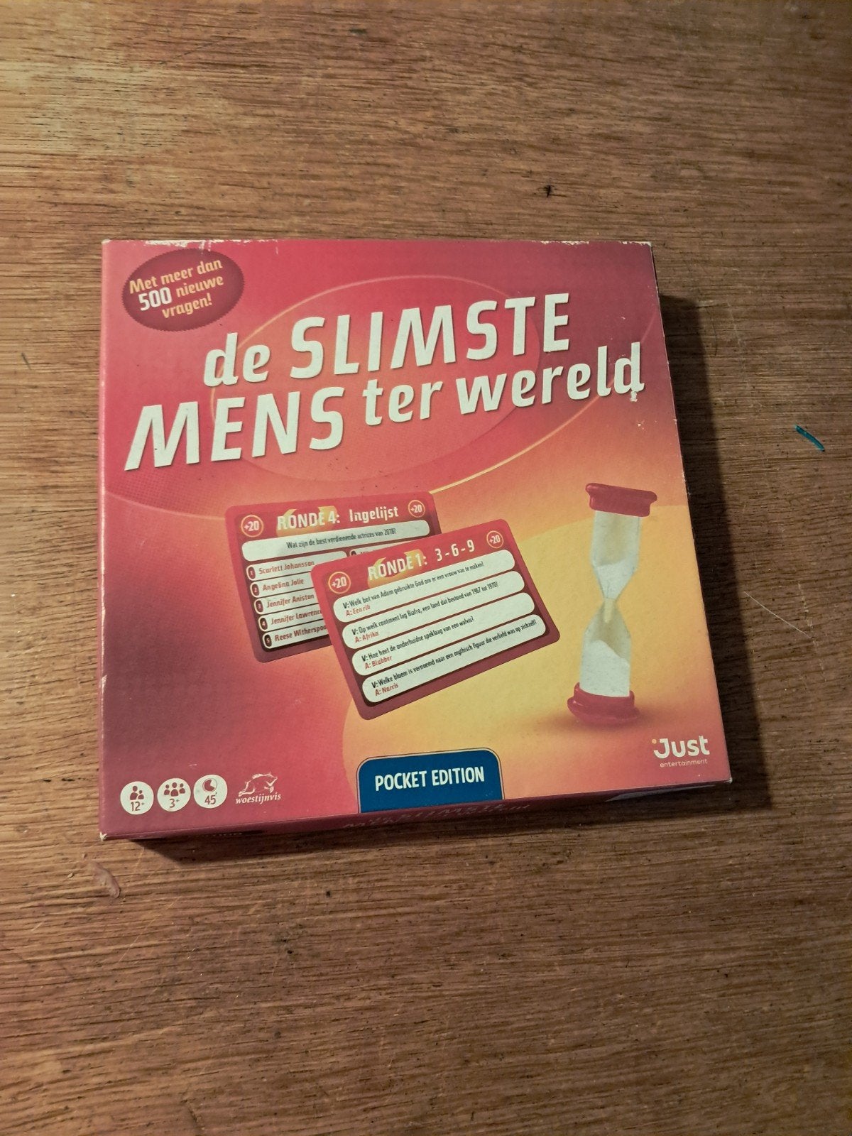 De Slimste Mens ter Wereld - Pocket Edition, Ophalen of Verzenden, Zo goed als nieuw, Drie of vier spelers, Just Entertainment