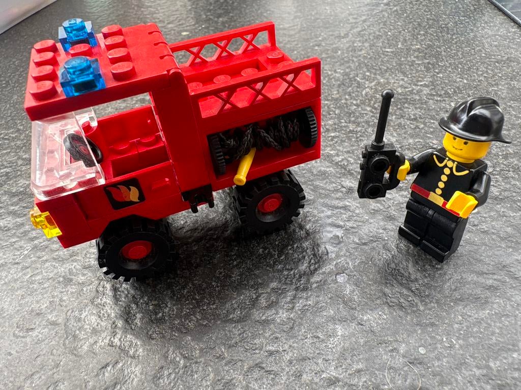 Vintage Lego Brandweerwagen 6650, Kinderen en Baby's, Speelgoed | Duplo en Lego, Inclusief minifiguren, Gebruikt, Overige thema's