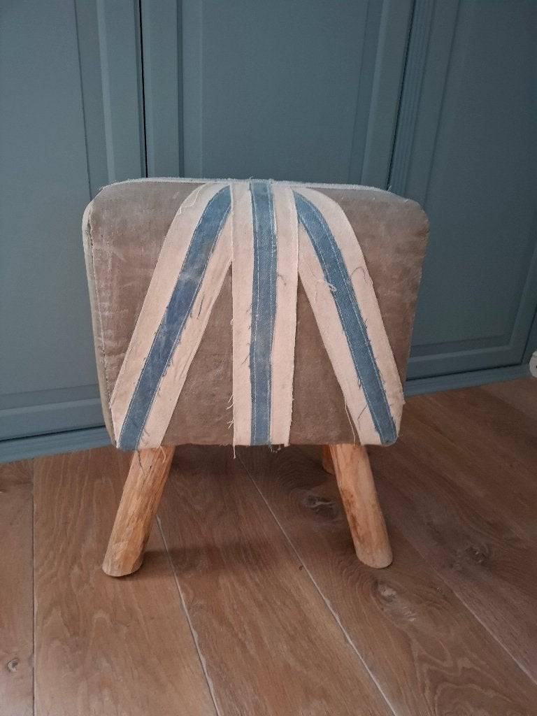 vintage turnbok kruk, Ophalen, Overige materialen, Vintage, Minder dan 50 cm