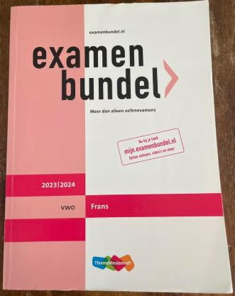 Examenbundel vwo Frans 2023/2024, Ophalen of Verzenden, Alpha, Gelezen