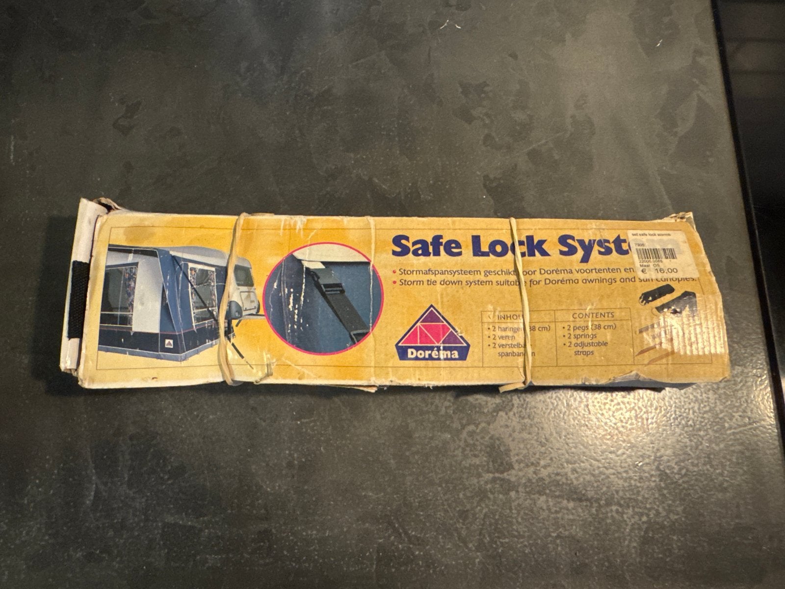 Doréma Safe Lock Systeem - Stormbandenset, Caravans en Kamperen, Ophalen, Zo goed als nieuw