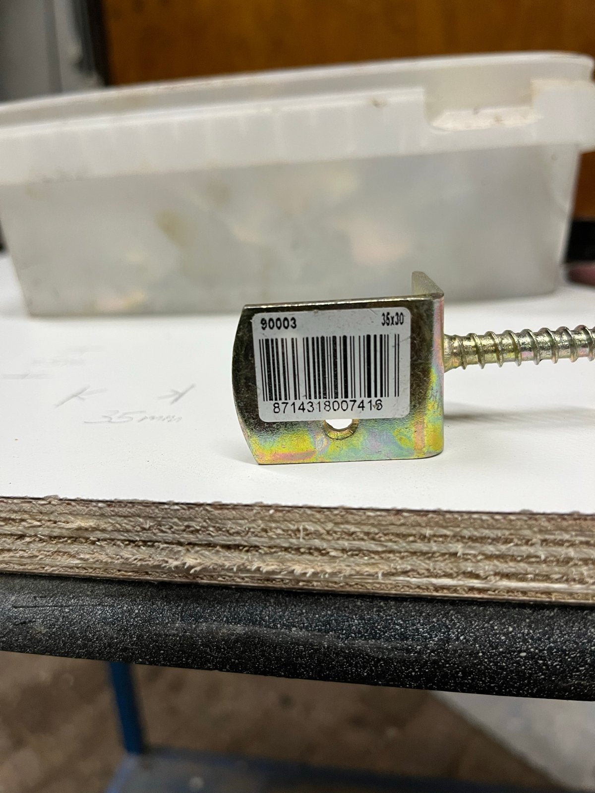 Hoekbeugels met schroeven 35x30 mm - Diverse hoeveelheden, Ophalen, Gebruikt, Minder dan 50 mm, Overige typen