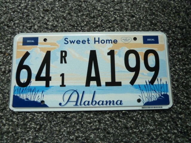 Kentekenplaat licenseplate Alabama Sweet Home USA, Verzenden, Gebruikt, Auto's