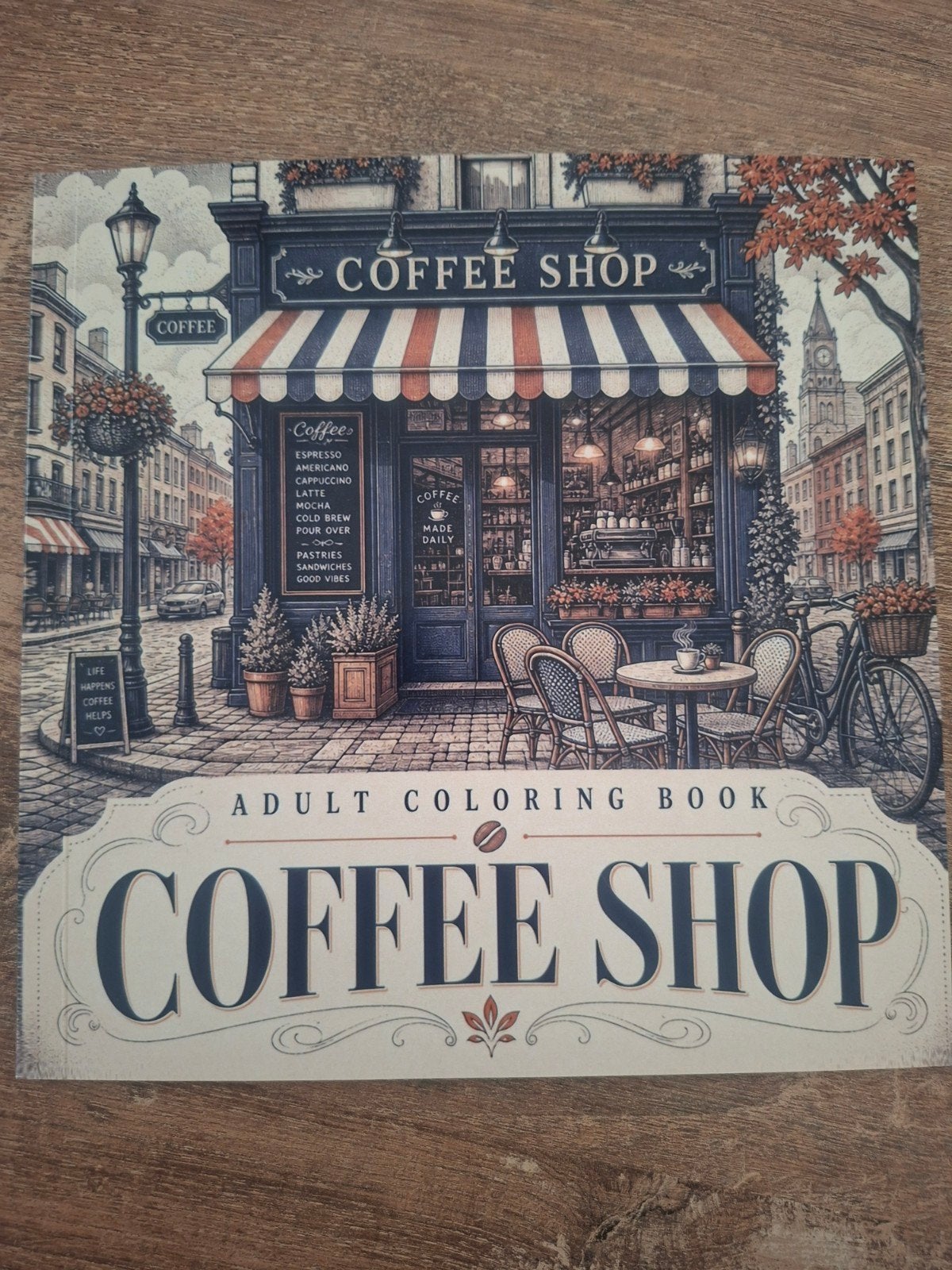 Coffee Shop Adult Coloring Book - Ontspanning en Creativitei, Ophalen of Verzenden, Nieuw, Onbekend