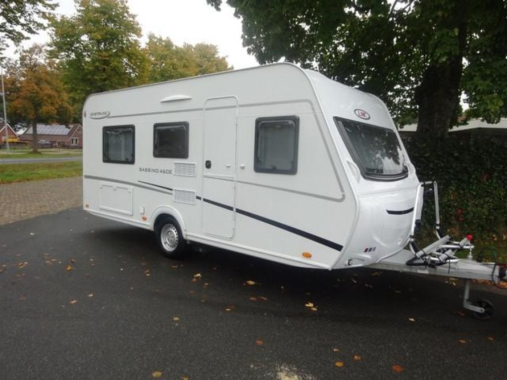 Lmc Sassino 460 Enkele Bedden+Mover, Caravans en Kamperen, Caravans, Standaardzit, Bedrijf, 750 - 1000 kg, Schokbreker