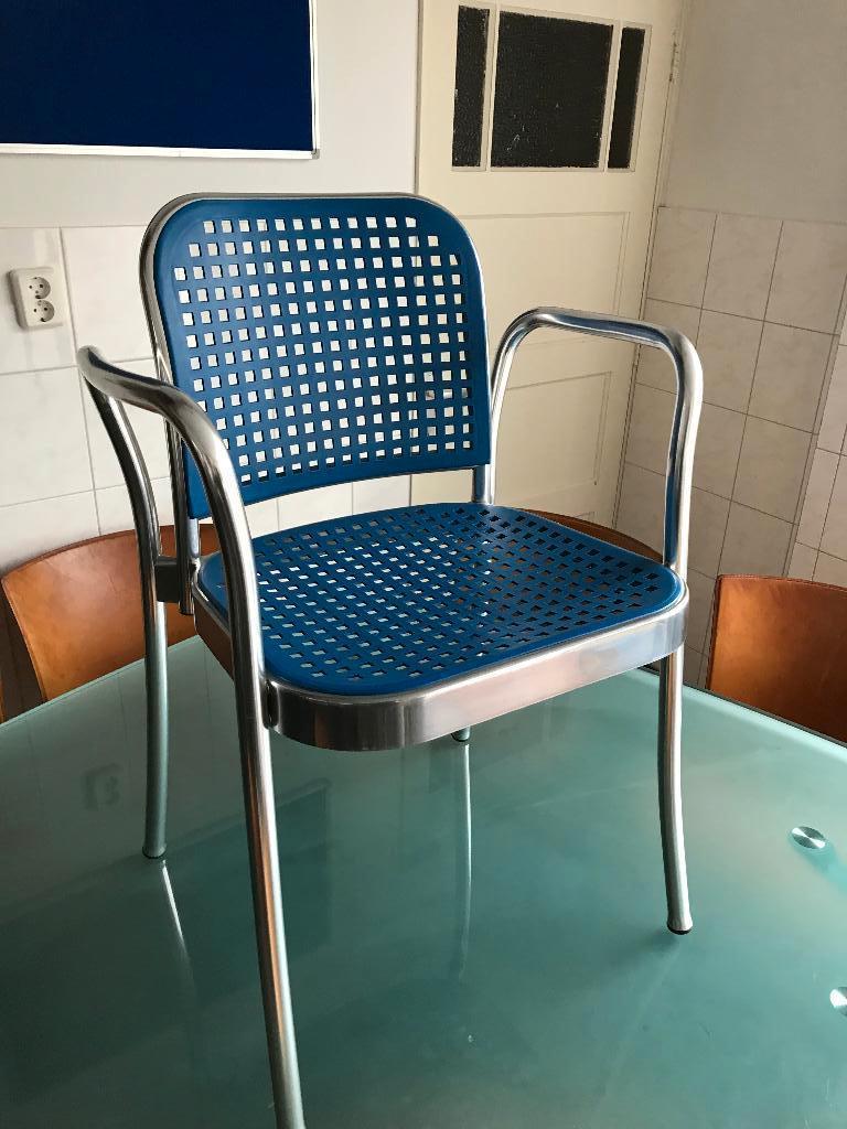 Depadova De Padova Silver chair stoel blauw design modern, Blauw, Ophalen of Verzenden, Zo goed als nieuw, Nvt