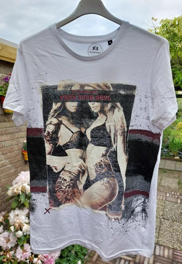 T-shirt Bedrukt, Ophalen of Verzenden, Nieuw, Wit, Korte mouw