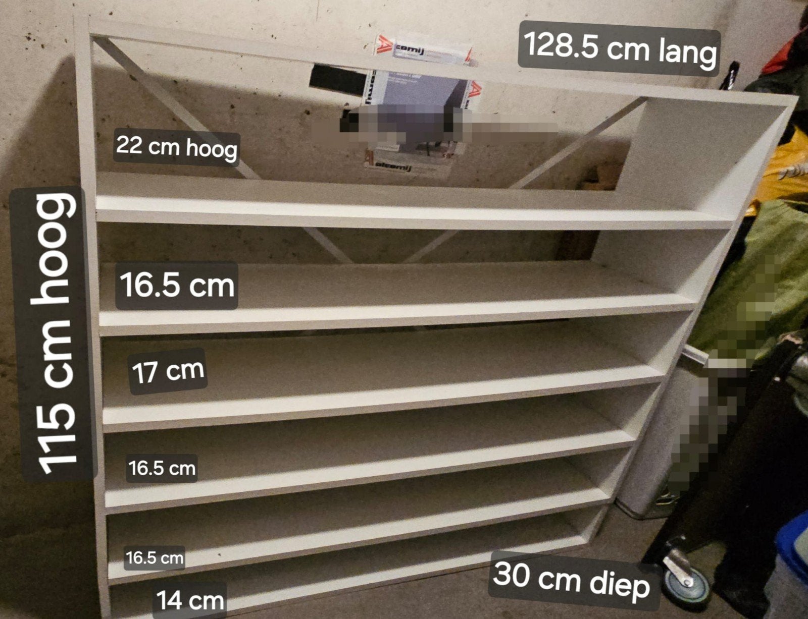 Ruime schoenenkast voor 60 paar schoenen, Ophalen, Gebruikt, Modern, functioneel