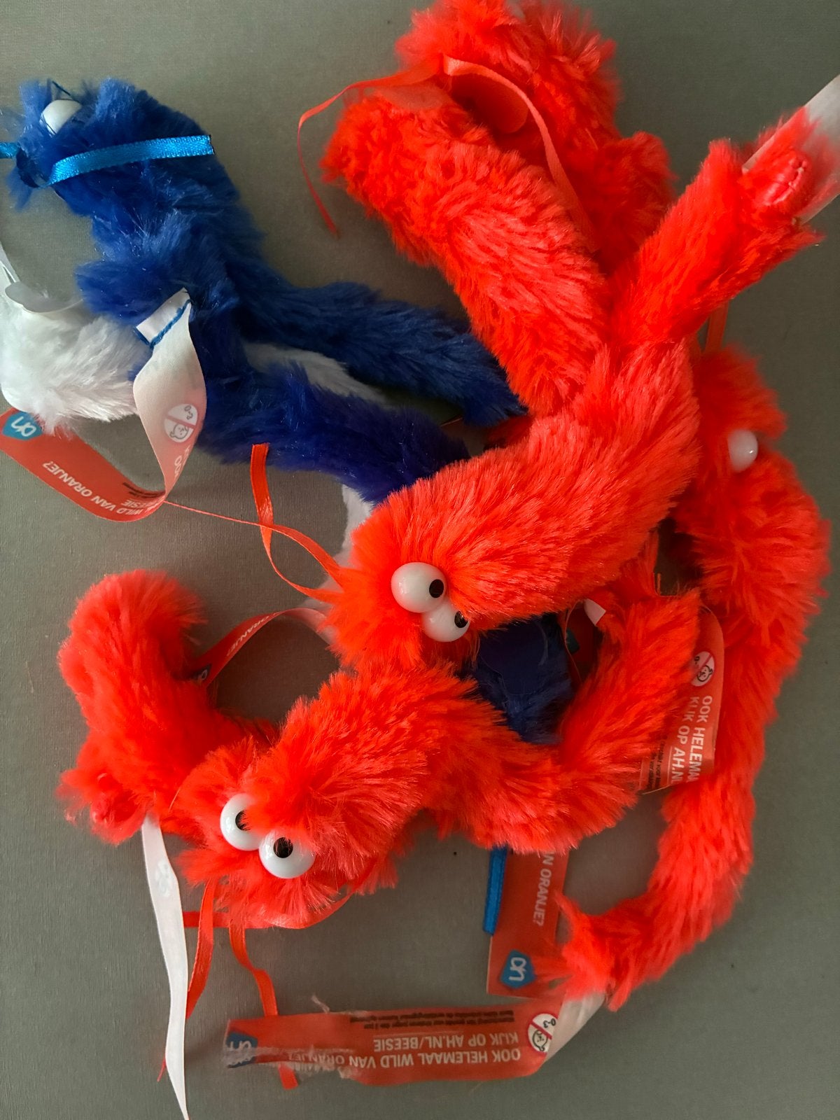 WK voetbal Beessies AH - 10 stuks oranje, blauw, wit, Ophalen of Verzenden, Zo goed als nieuw, Overige binnenlandse clubs, Overige typen
